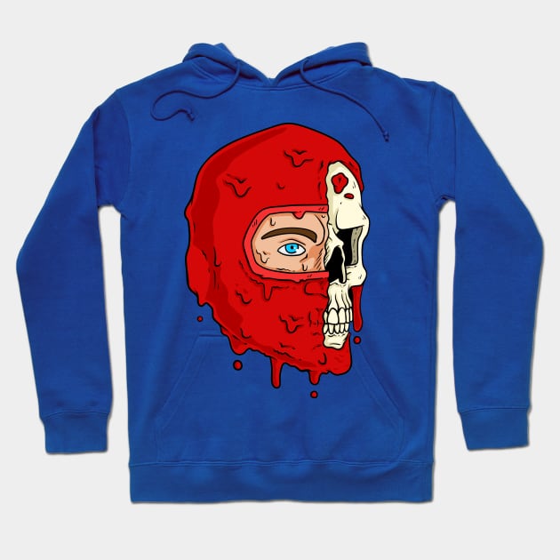 The Human Spider Half Skull Hoodie by CalebLindenDesign